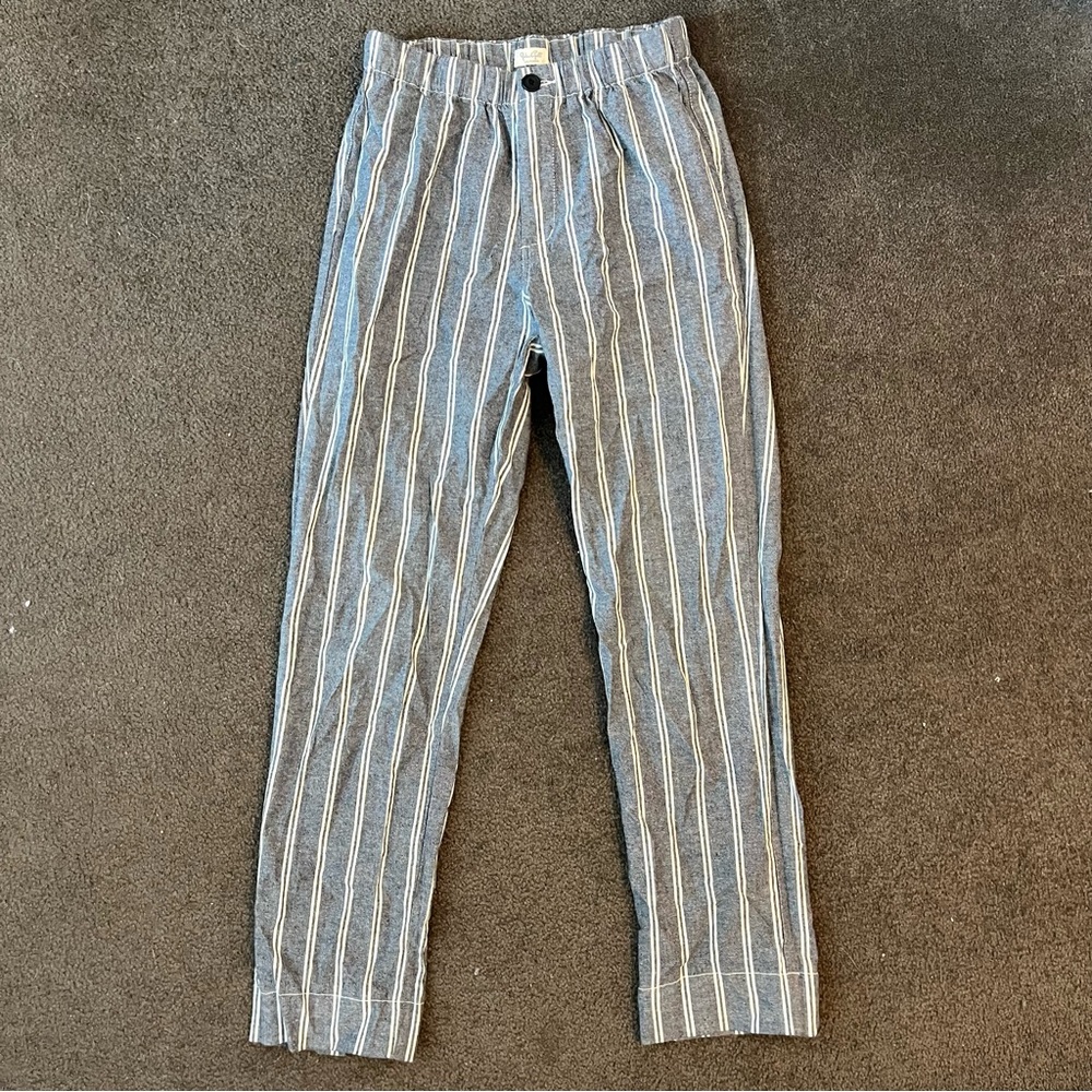 John Galt Tilden Striped Cropped Pants